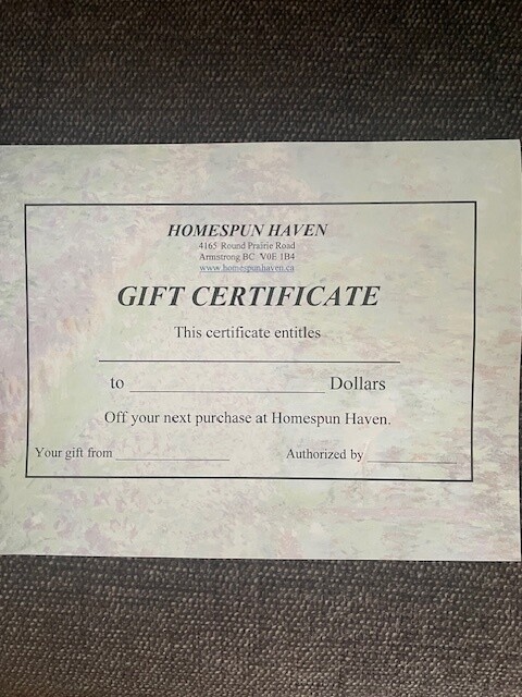 GIFT Certificate - $ 75.