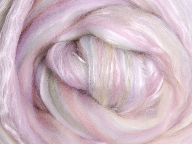 Merino (22micron) &amp; SILK blend- Sorbet  - 200 Grams