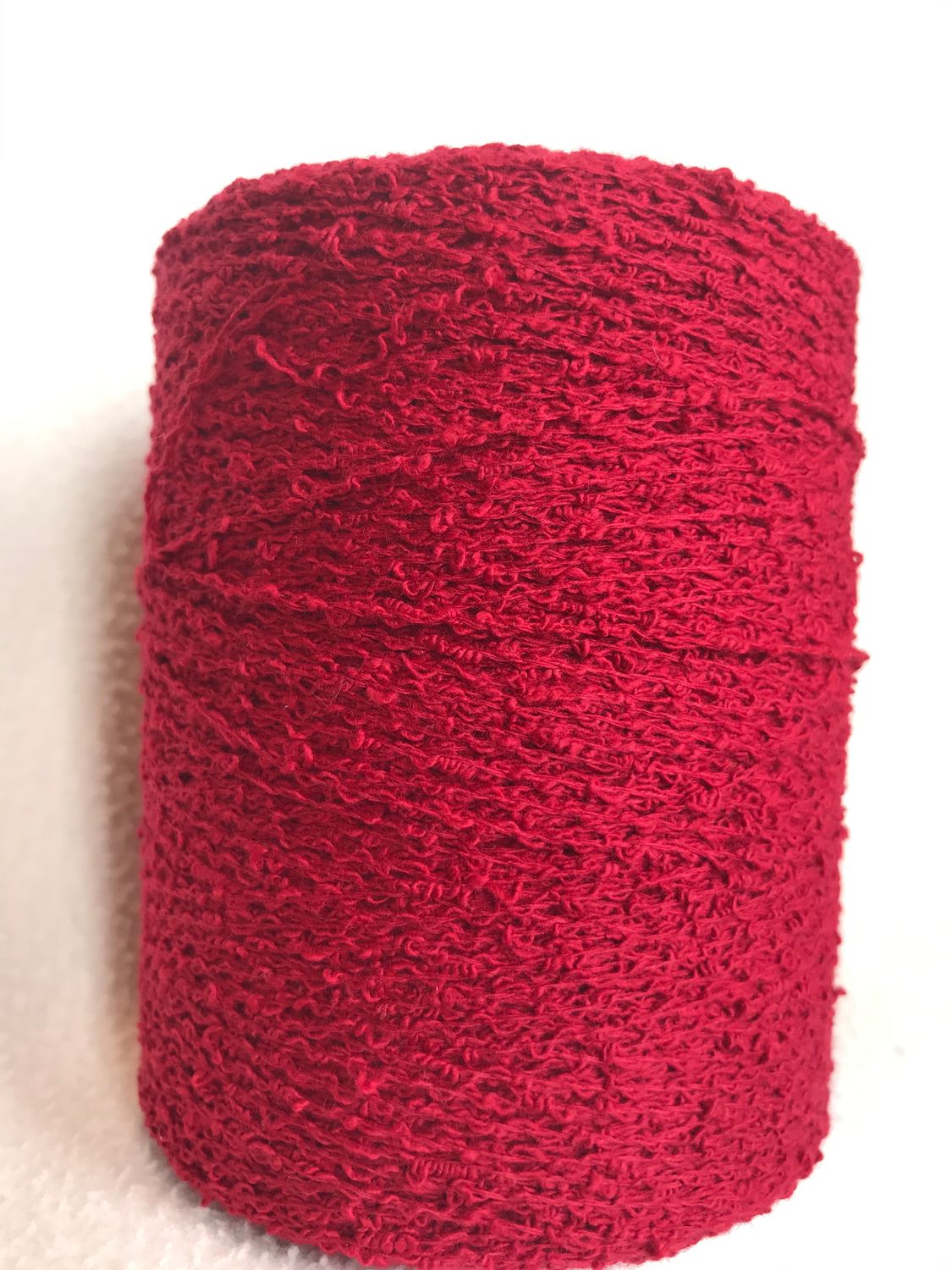 Cotton Boucle - Cherry Red