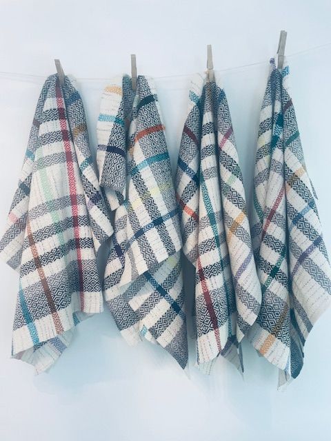 Handwoven Tea Towels - stripes