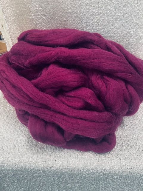 Merino from South America - deep raspberry