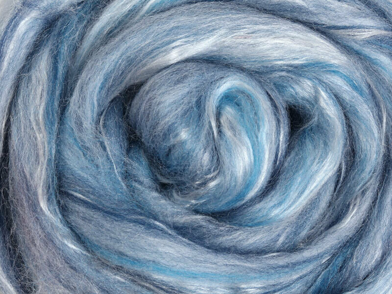 Merino (22micron) &amp; SILK blend - Skyscapes 200 Grams