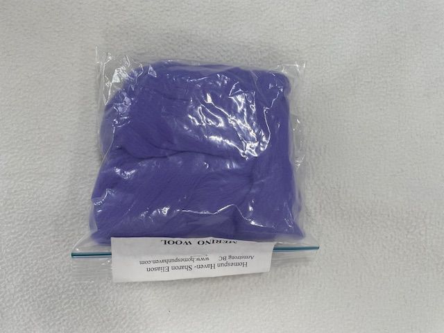 100% wool  -for felters - DEEP MAUVE