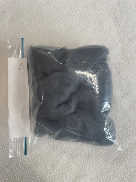 100% wool for felters - SLATE