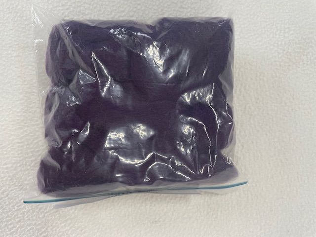 100% wool for felters - DK. PURPLE