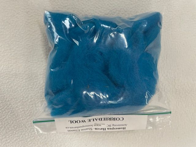 100% Wool for felters- Turquoise