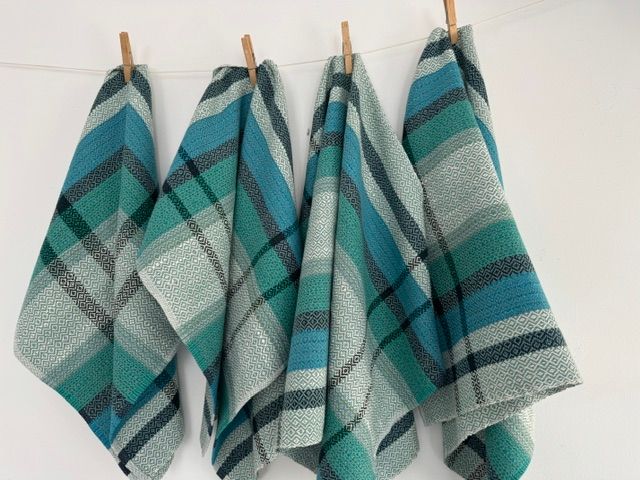 Tea Towels - Seaton green