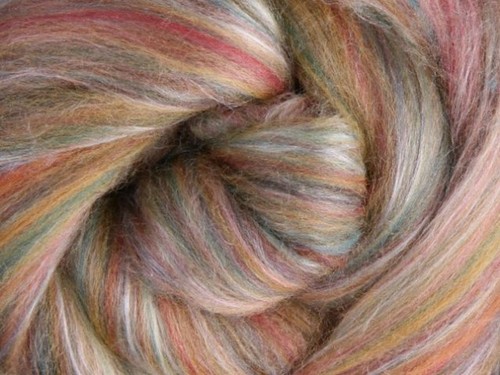 Merino (22micron) &amp; SILK blend- Cinnamon  200 Grams