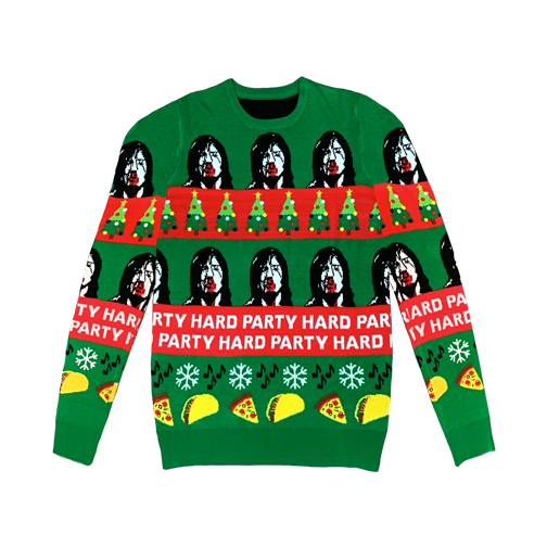 Green Knit Holiday Sweater