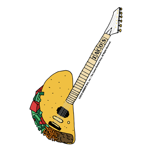 Taco Guitar Sticker