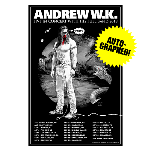 AUTOGRAPHED Screen Printed Fall 2018 Tour Limited Edition Poster