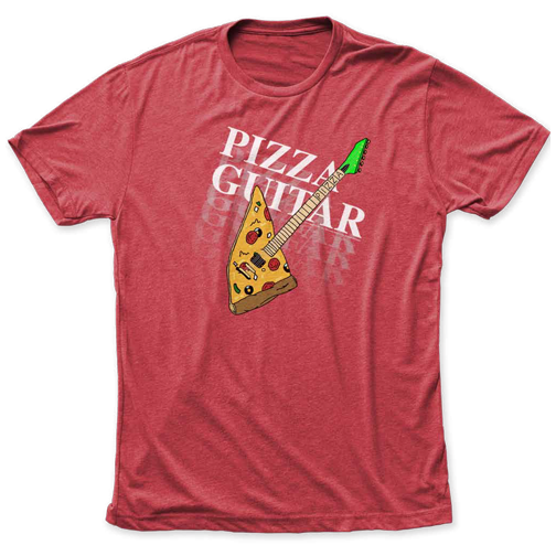 Kids Pizza Guitar T-Shirt