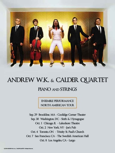 Andrew w/ Calder String Quartet Tour Poster