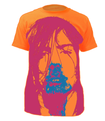Neon Orange, Classic Bloody Nose Logo T-Shirt