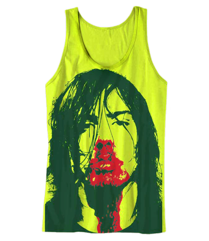 Neon Yellow Classic Logo Tank Top