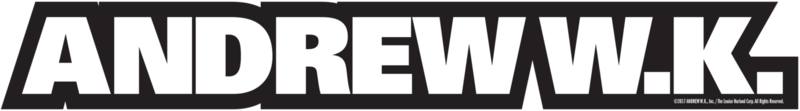 Andrew W.K. Classic Name Logo Vinyl Sticker