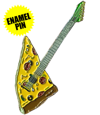 Pizza Guitar Enamel Pin