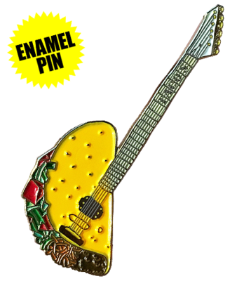 Taco Guitar Enamel Pin