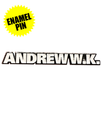 Andrew W.K. Classic Name Logo Enamel Pin