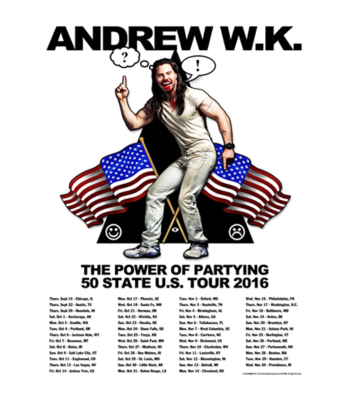 Power of Partying 2016 Tour Poster