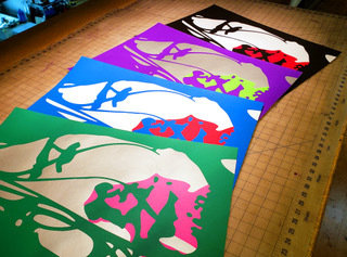 Hand Numbered AUTOGRAPHED Screen Printed 4 Poster Set