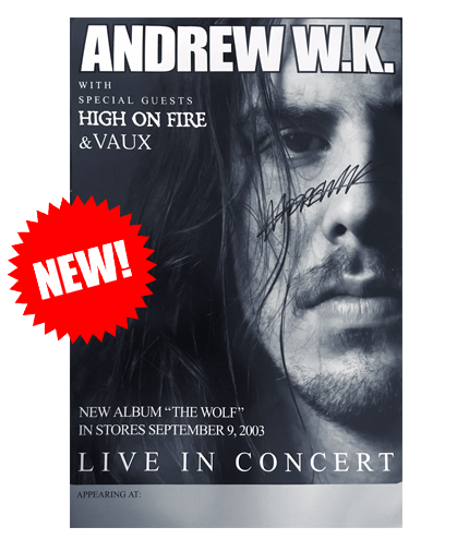 The Wolf Promo Tour Poster, Autographed: Autographed