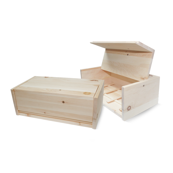 Brotbehälter / Brotkasten aus Zirbenholz - Zirbenfamilie
