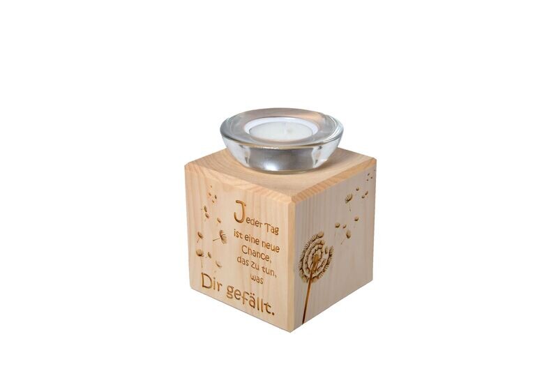 Zirben Teelichthalter