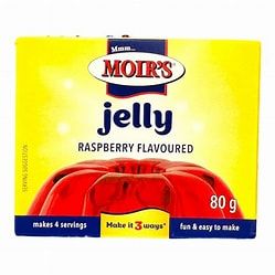 Moirs Jelly Powder Raspberry 80g