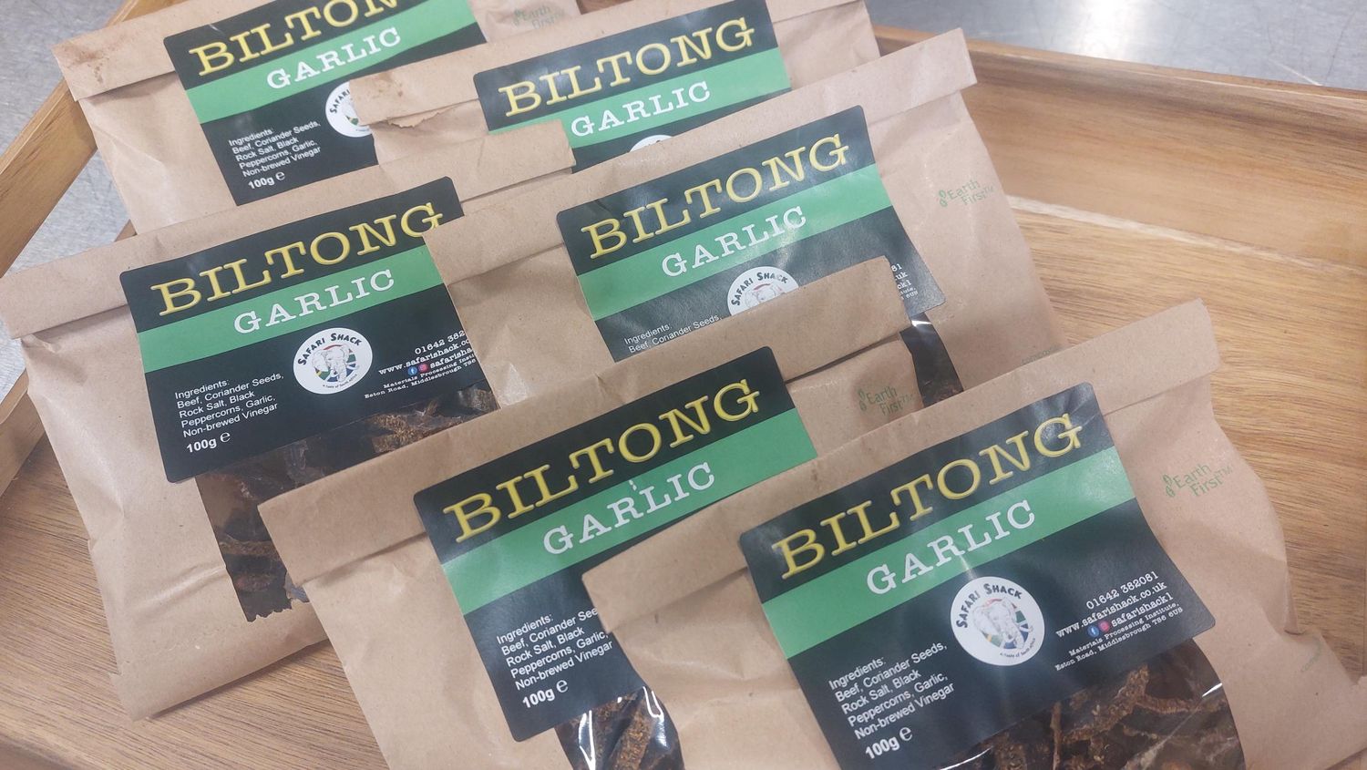 Garlic Biltong 100g pack