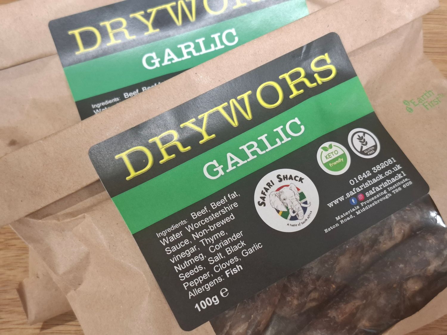 Garlic Droewors 100g (Dry Wors)