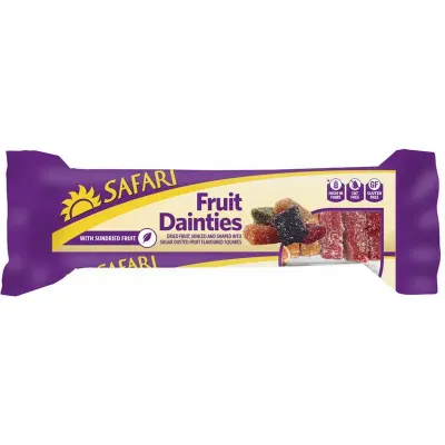 Safari Fruit Dainty Squares 250g