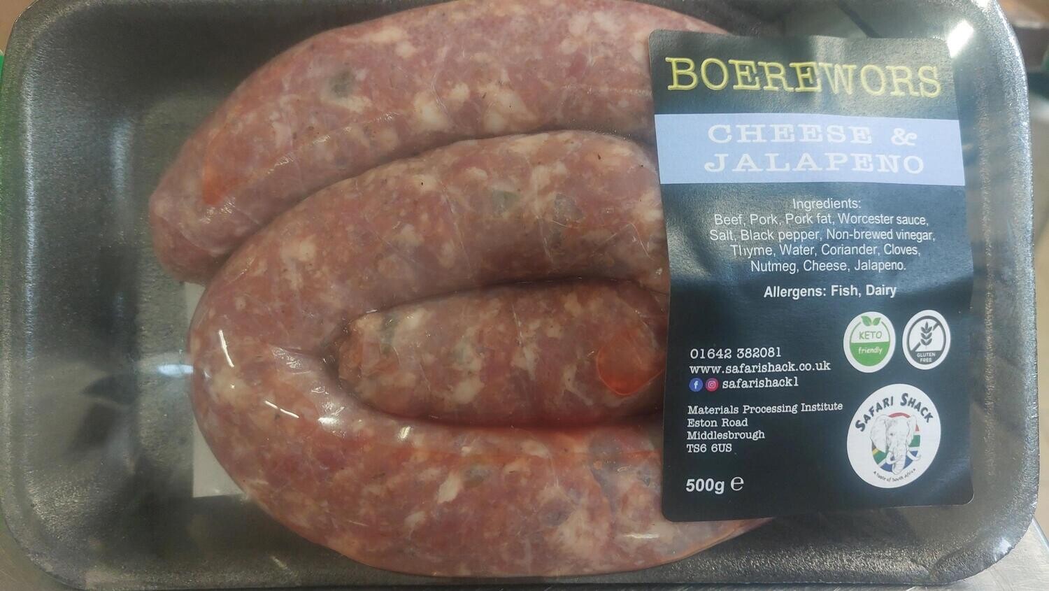 Jalapeno & Cheese Boerewors 500g Jalapeno & Cheese Boerewors 500g