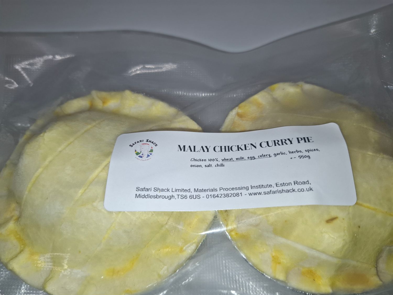Cape Malay Chicken Curry Pie (Pack of 2) Cape Malay Chicken Curry Pie (Pack of 2)