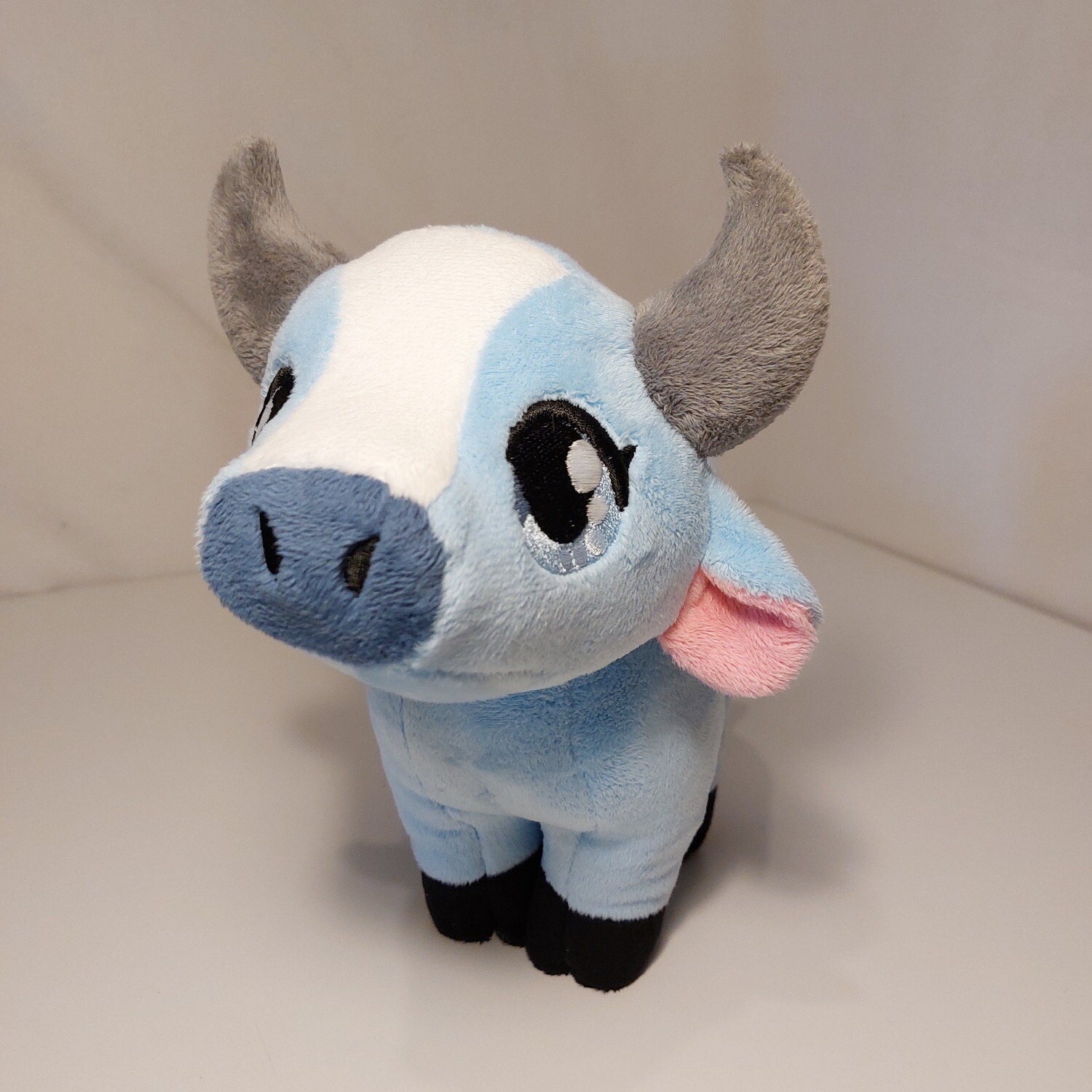 Vache bleue et blanche