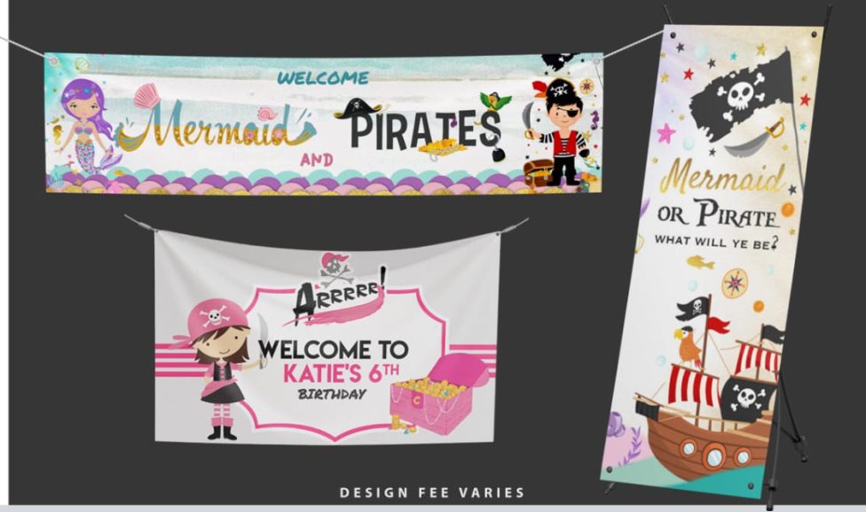 Party Banners in Various Sizes