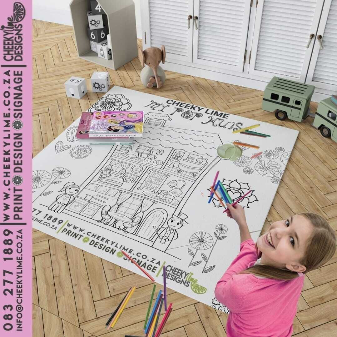 Colour-in Floor Mat