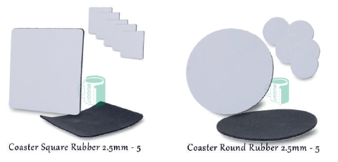Coasters - Rubber or Wood