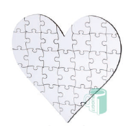Puzzle Gloss Heart Shape (35 piece or 75 piece)