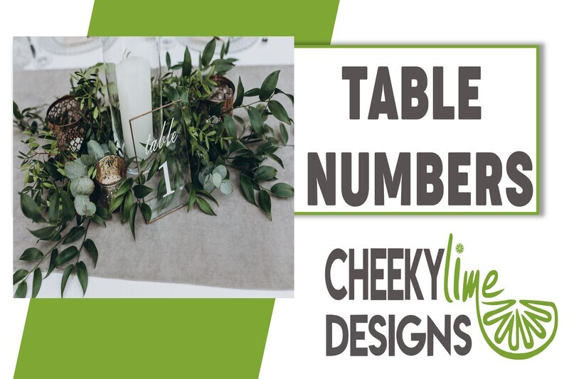 Table Numbers