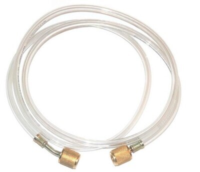 Air Conditioning Charging Hose Clear Gold