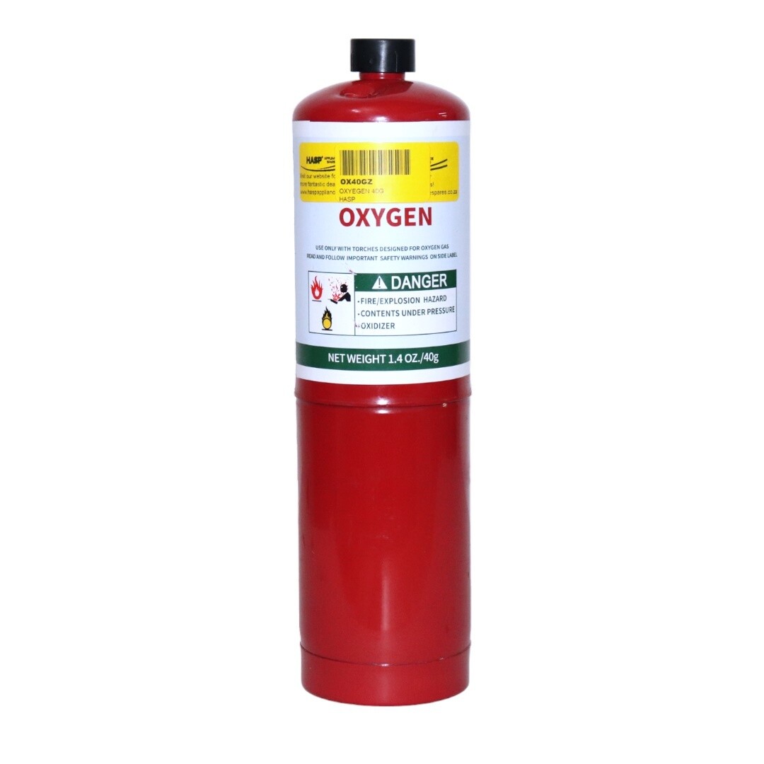 Oxygen Gas Bottle 40g