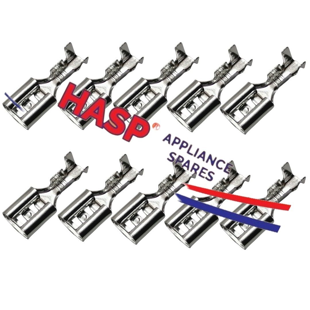Female Push On Lug Spade Connector 10pcs