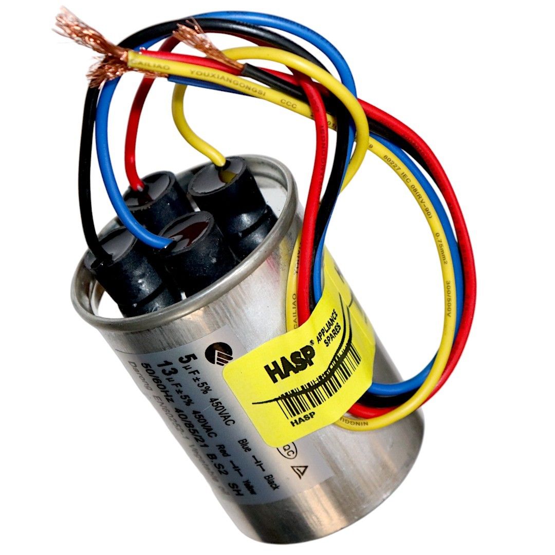 Defy Washing Machine  Capacitor 13uF+5uF 450VAC