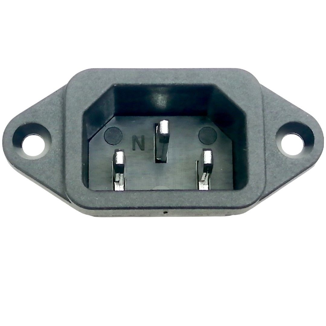 IEC320 C14 Male 3 Pin Connector