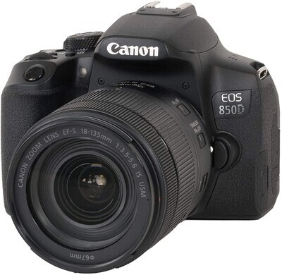 Canon EOS 850D Camera With EF-S 18-135mm f/3.5-5.6 IS USM Lens Kit - Black