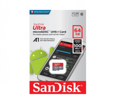 Sandisk Ultra 100Mbps MicroSDXC UHS-I Memory Card