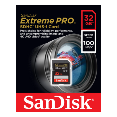 SanDisk Extreme PRO 32GB 100Mbps SDHC And SDXC UHS-I Card