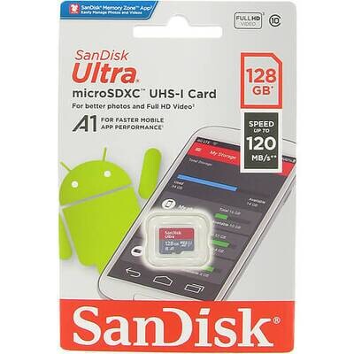 SanDisk Ultra 120Mbps MicroSDXC UHS-I Memory Card