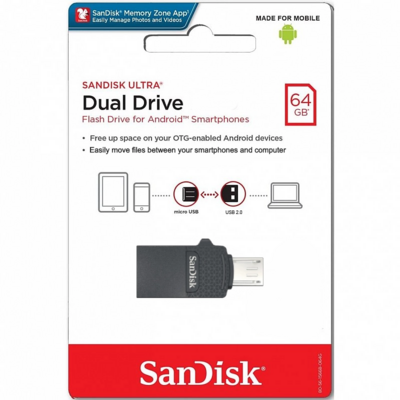 SanDisk Dual Drive Flash Drive for Android Smartphones